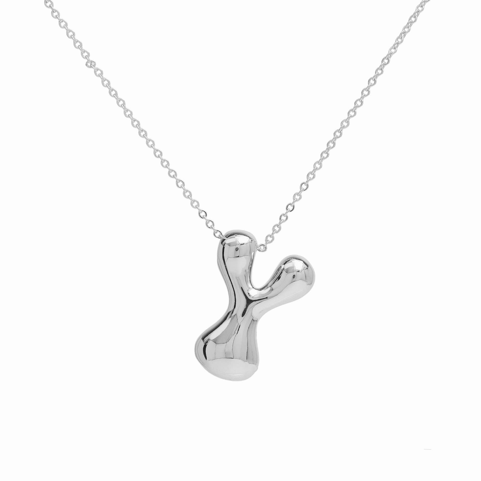 Savvy Bling – wholesale Pendant/charm necklace – Initial Waterdrop 18K Gold Necklace12