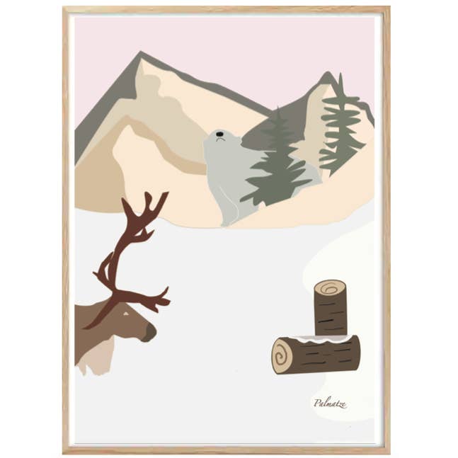 Palmatze - Wholesale Art Print - Mountain Illustration