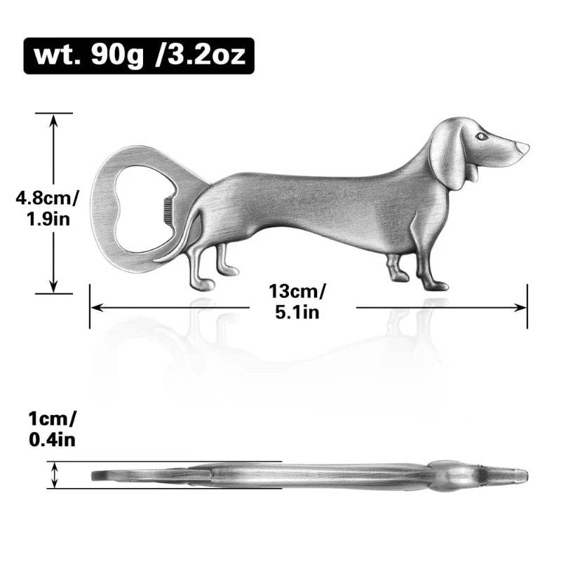 Kiyo Home – wholesale Bottle/wine opener – Dachshund Bottle Opener | Church Key | Bartender Key1