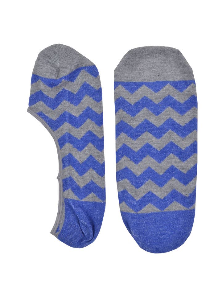 Calcetines invisibles con agarres en el talón SUB5032 M.Gris Saxe - Paquete de 3 para venta al por mayor de Spazio