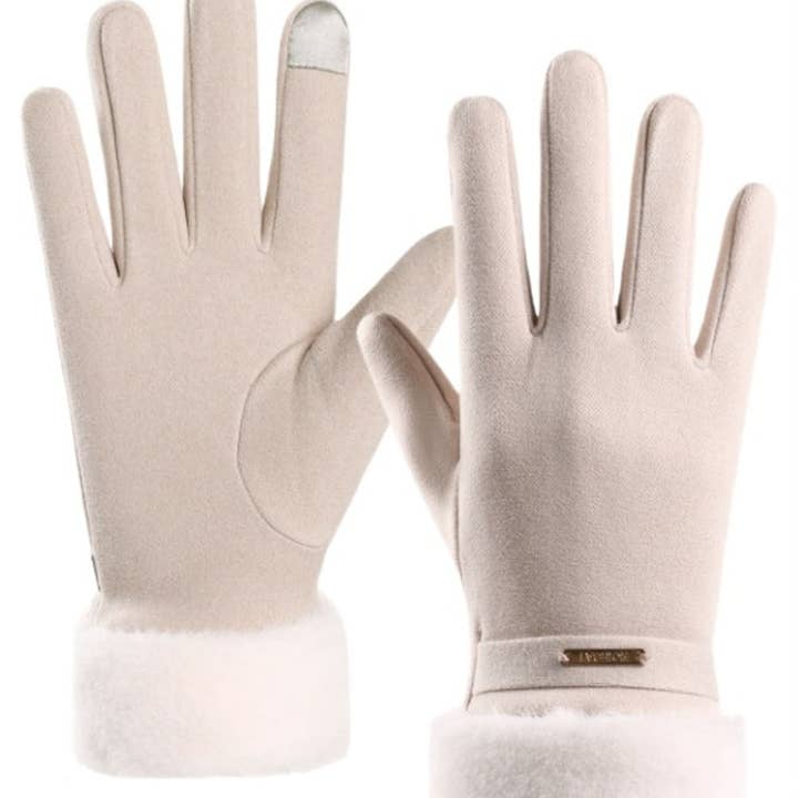 Dipped Shop - Wholesale Gloves – Women's - Winter Soft Windproof Thick Fleece Thermal Gloves FP25G7135