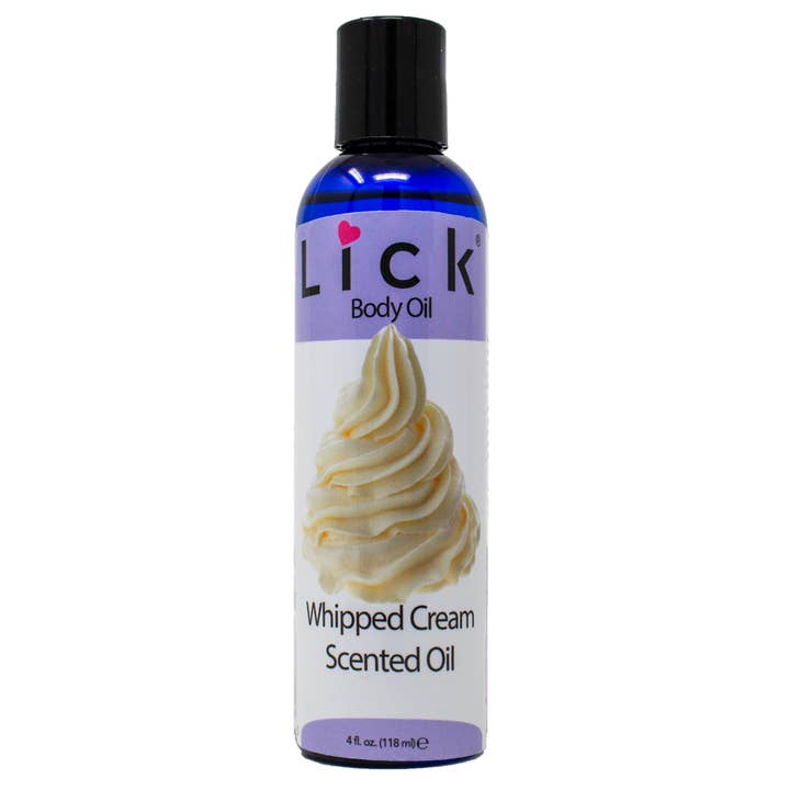 Whipped Cream Scented Body Oil for wholesale by Lick