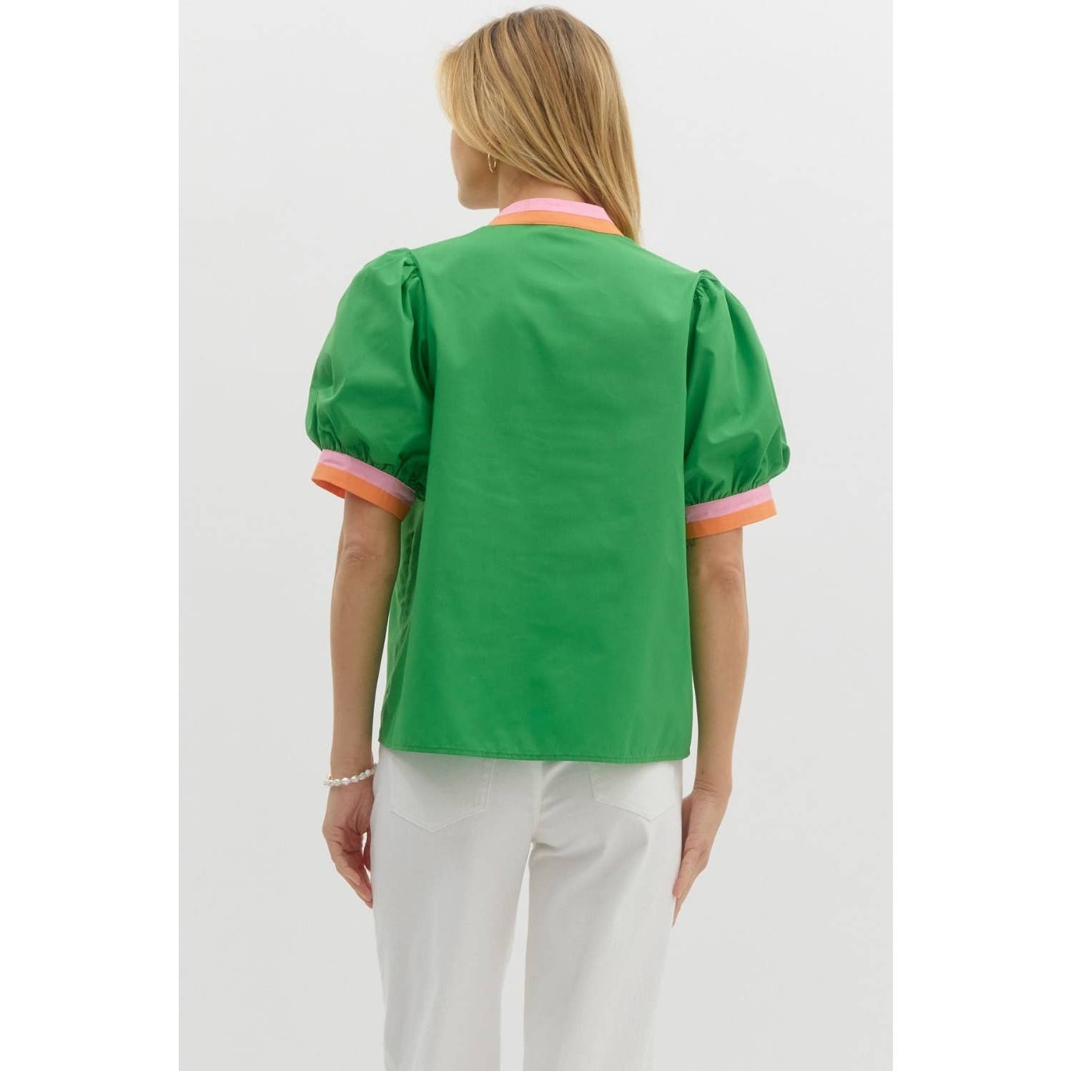 STYLE USA - Wholesale Tunic - Women's - Solid short bubble sleeve top3