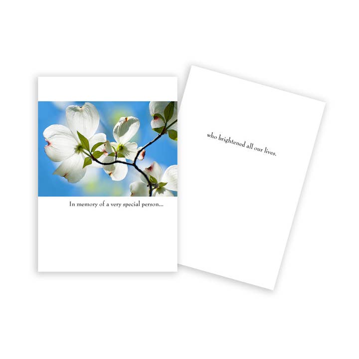 Tarjeta de simpatía floral en flor de árbol para venta al por mayor de Sun Day Greetings