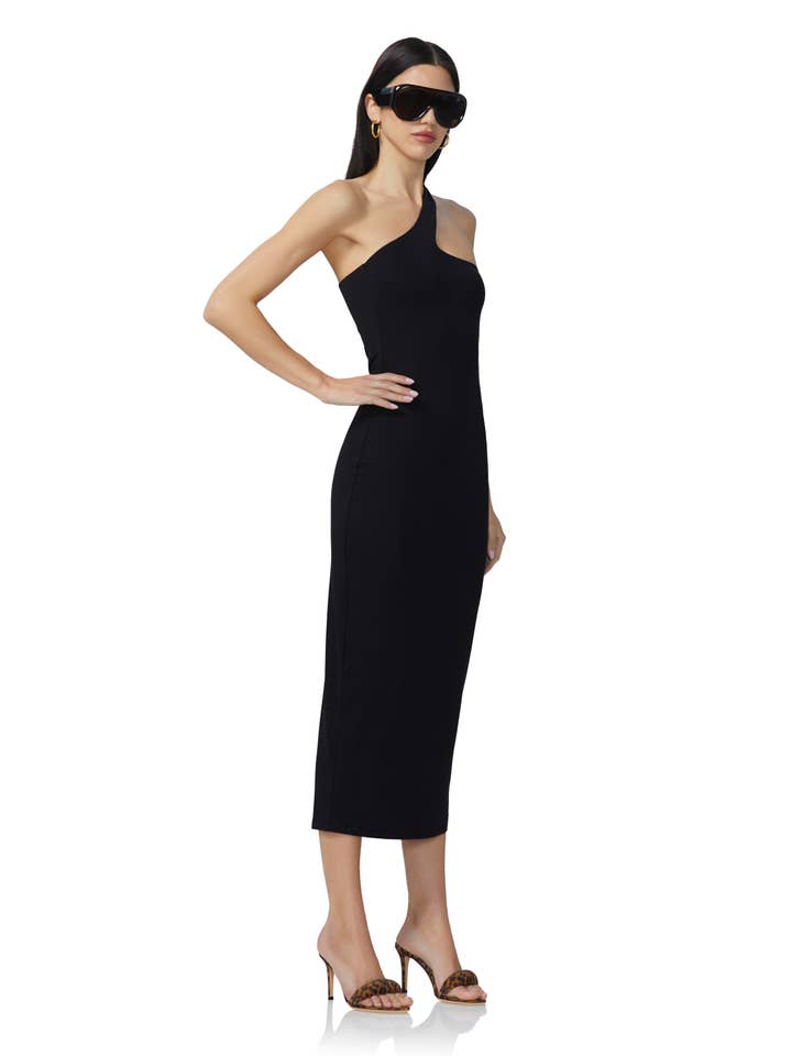 Sloane Midi Dress - Noir for wholesale on Faire