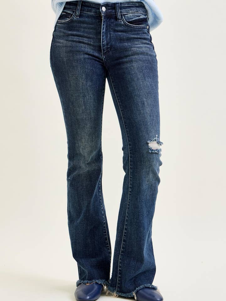 MR Flare Destroy & Fray Hem for wholesale by Judy Blue Jeans