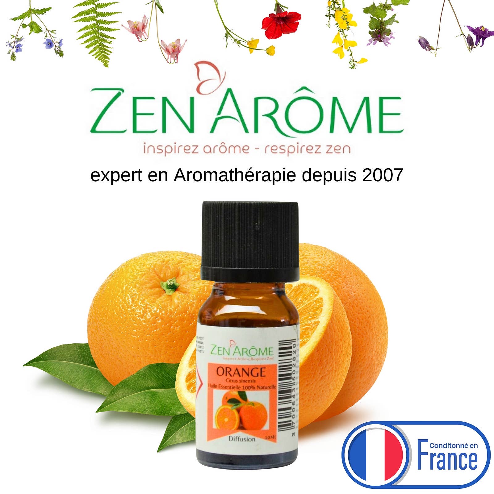 Zen'Arôme - Wholesale Essential Oil - Sweet Orange Essential Oil - 100% Natural - 10ml4