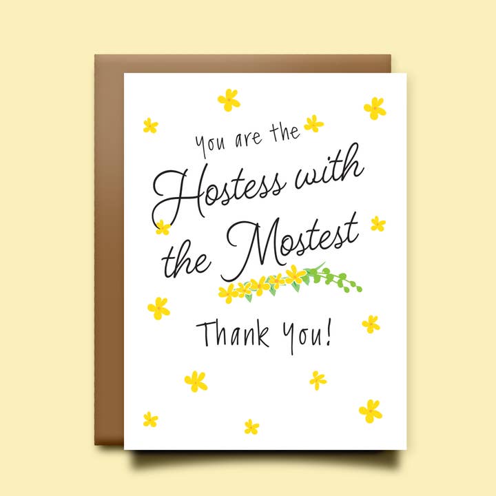 Merci - Hôtesse avec le Mostest pour la vente par SpillinInk