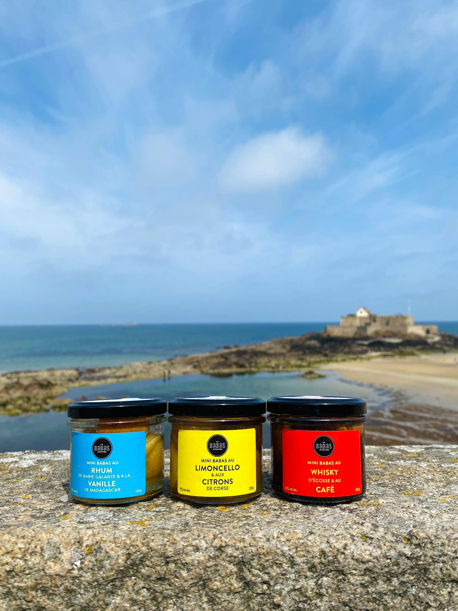 LES BABAS DE SAINT-MALO – Großhandel Kuchen – Mini-Babas Trio Nr. 1: Vanille-Rum - Zitronen-Limoncello -2