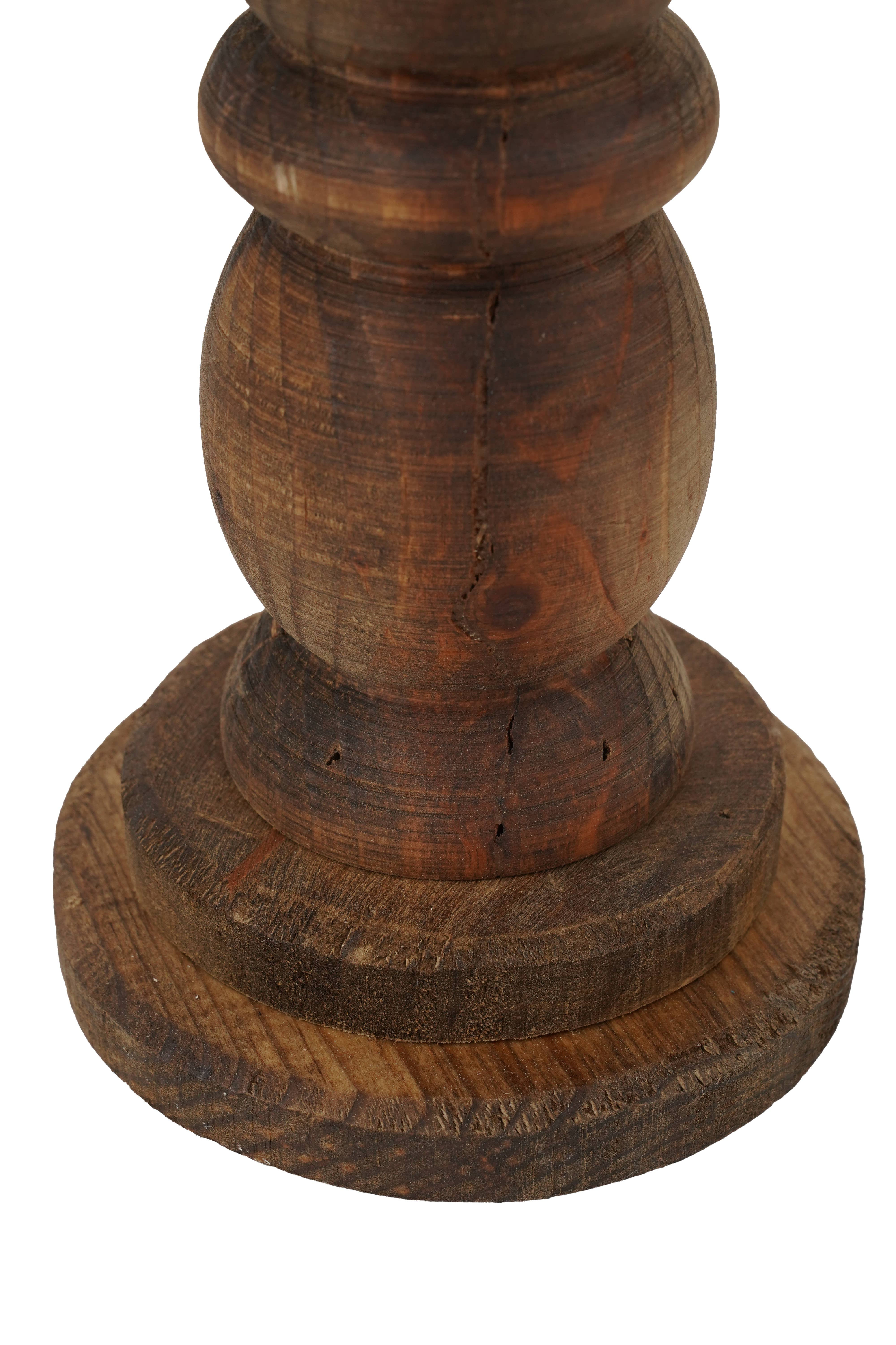 My Amigos Imports - Wholesale Candle Holder - Dupree Candle Holder Set 2-Wooden Farmhouse-Two Colors13