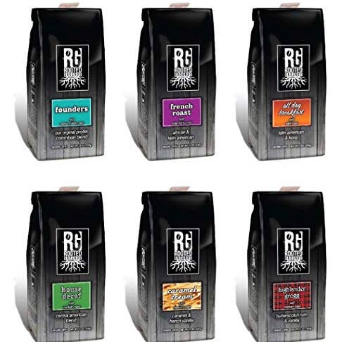 Shop The King - Wholesale Coffee beans - Rooted Grounds Coff Retail Highland Grogg Grnd 12 oz Single Bag