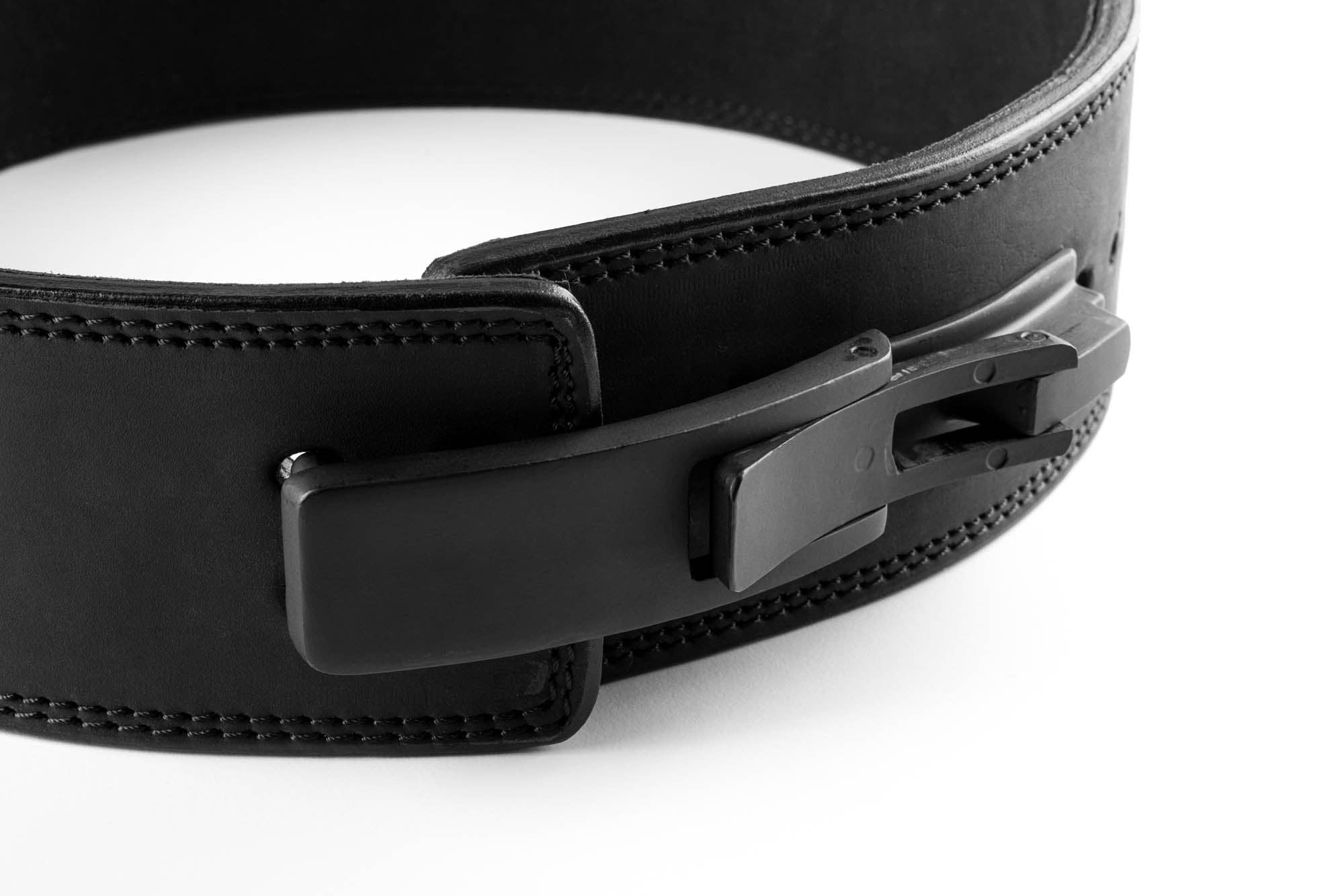 Reeva Europe - Vente Équipement de fitness - Ceinture d'haltérophilie en cuir noir2