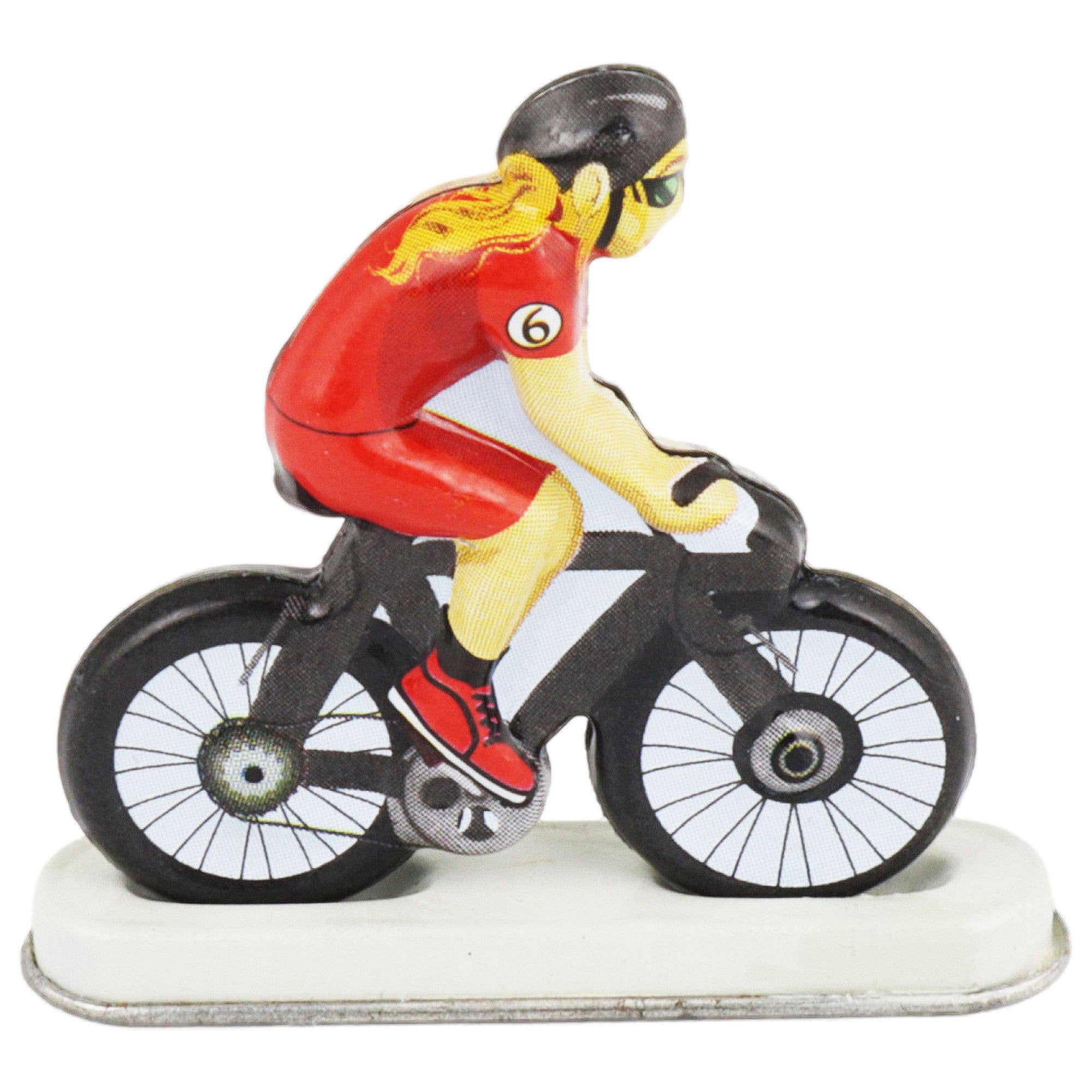 Tribal Trade GmbH - Wholesale Decorative Figurine - Tin Toy Mini Bicycle Cyclist 06 Figure Tin Bike1
