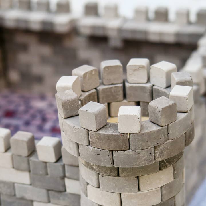 Fainotoys - Vente Jeu construction – enfant - Ensemble de construction mini briques - Château du nid d'aigle6