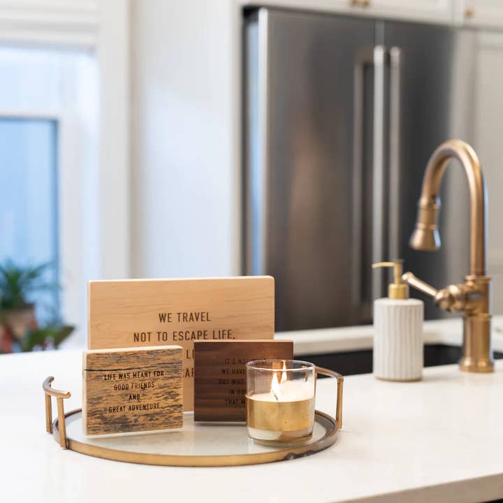 Hard houten quote plaquette voor wholesale door Grainwell