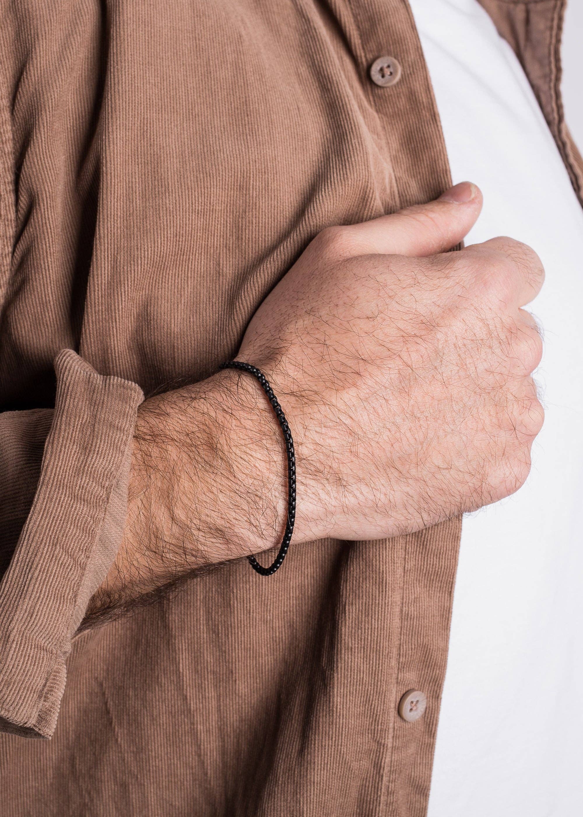 Blackskies - Wholesale Link & Chain Bracelet - Bacas Chain Link Bracelet Matte Black3