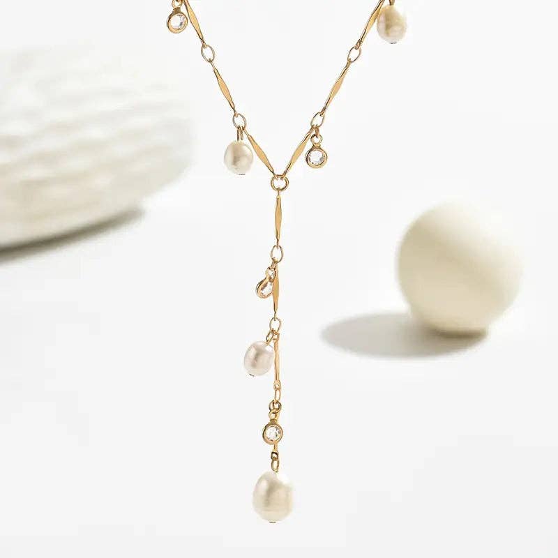 Huis Van Merken - Wholesale Y-Neck/Lariat Necklace - Minimalist Y Necklace - French Pendant Necklace4