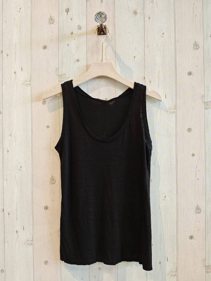 Linen & More - Wholesale T-Shirt - Women's - REF 3981 BASIC STRETCH LINEN T-SHIRT 100%10