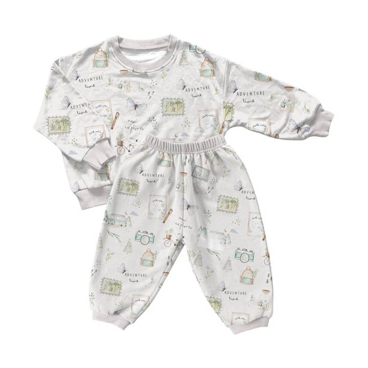 Mini Explorer Sweatsuit for wholesale by Laney Baby