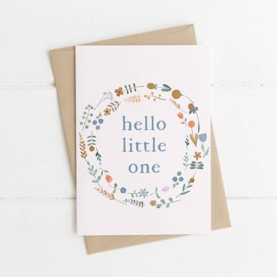 Hello Little One Greeting Card for wholesale by Folk + Nest™