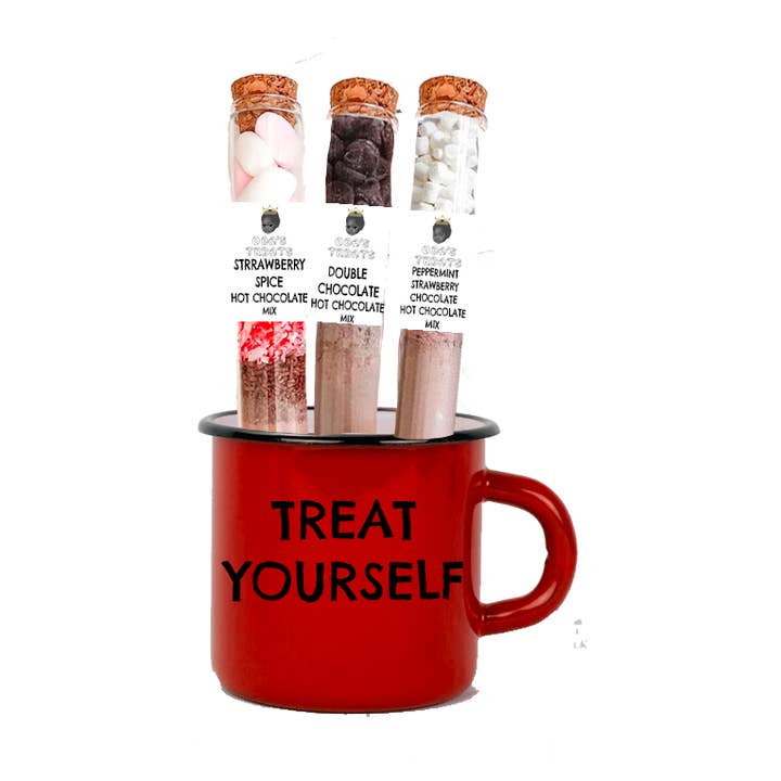 Maqoba - Wholesale Hot cocoa mix/kit - Positive mini hot cocoa camping mug- Treat Yourself0