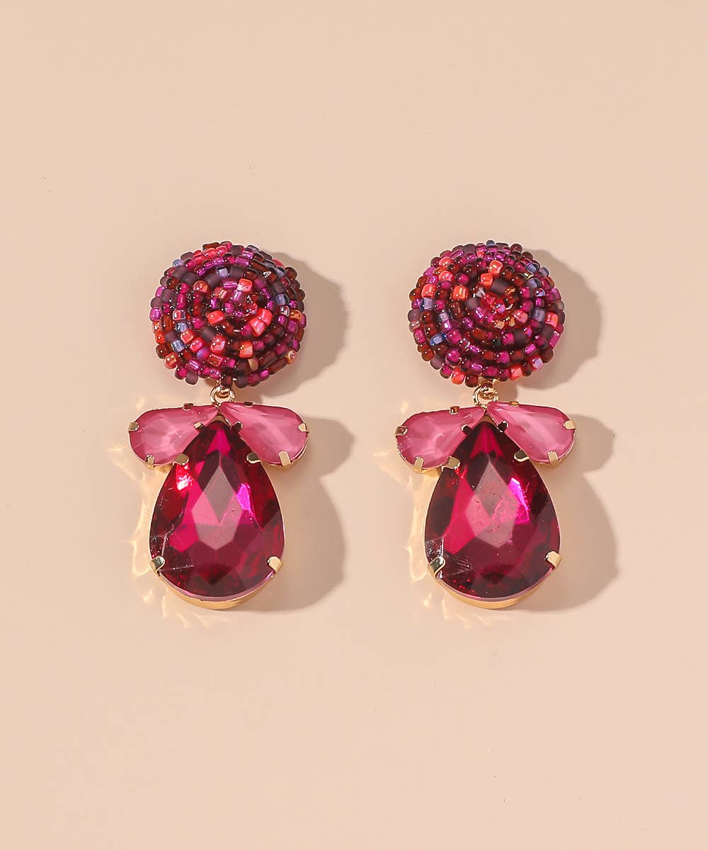 Blossom bijoux – Brincos de argola por atacado – Brincos de botão em ouro 25AHBOL0272