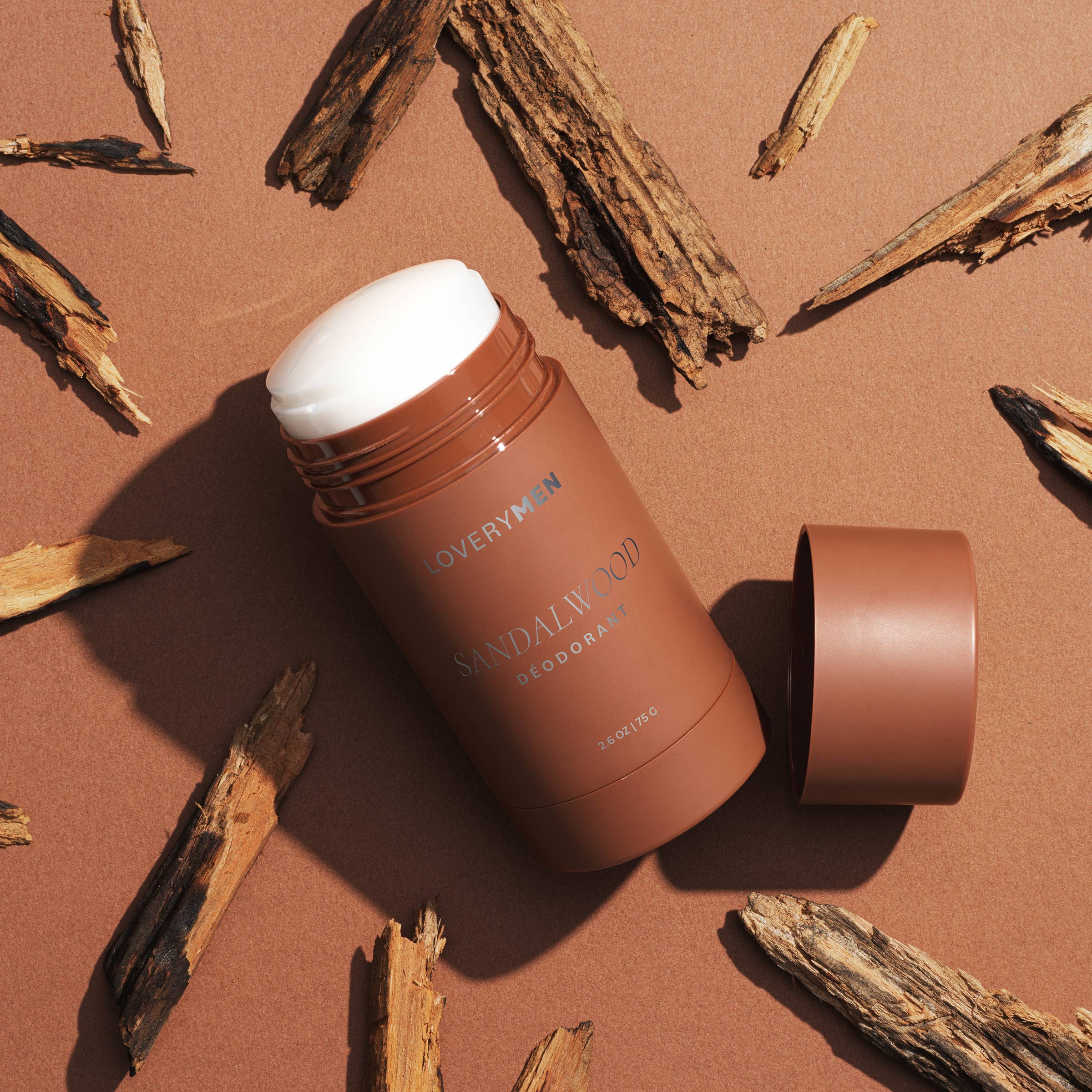 Lovery - Wholesale Deodorant - Men's - Amber, Eucalyptus Sandalwood Aluminum Free Deodorant - 3 pc7