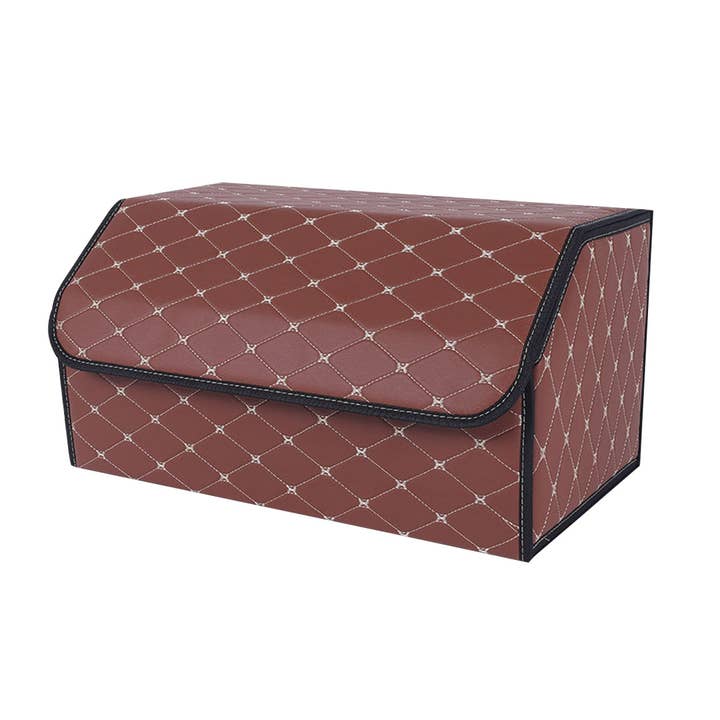 Boîte de rangement pour coffre de voiture SOGA Grand format café/point doré pour la vente par SOGA International Pty Ltd