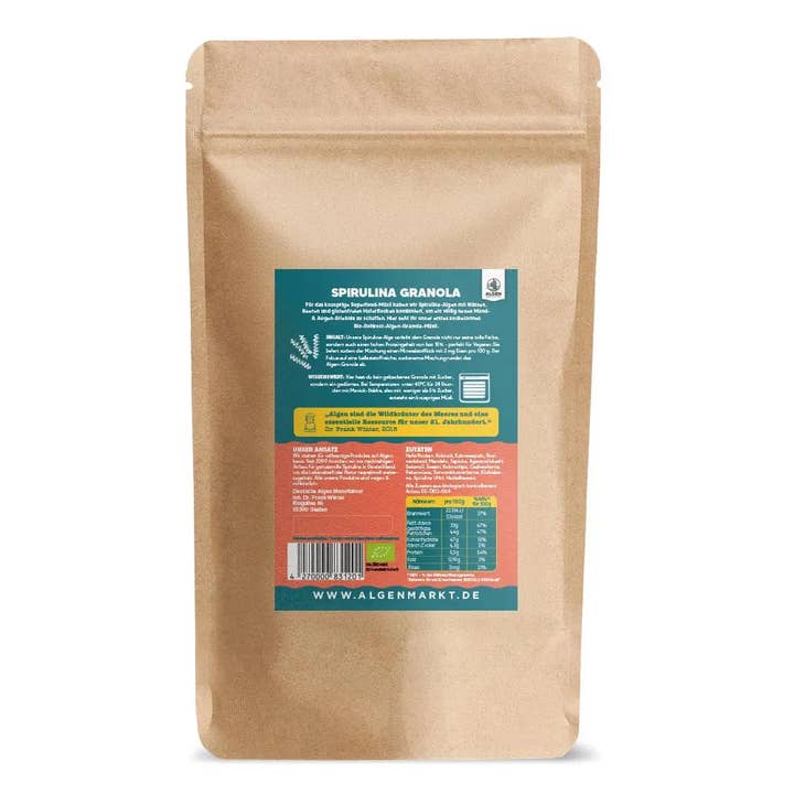 Algen Markt - Wholesale Granola - Spirulina Granola Muesli1