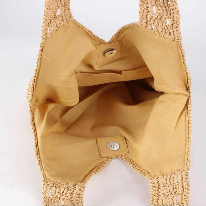 EmberLoom - Wholesale Shoulder Bag - Women's - Knotted Handle Woven Shoulder Bag5