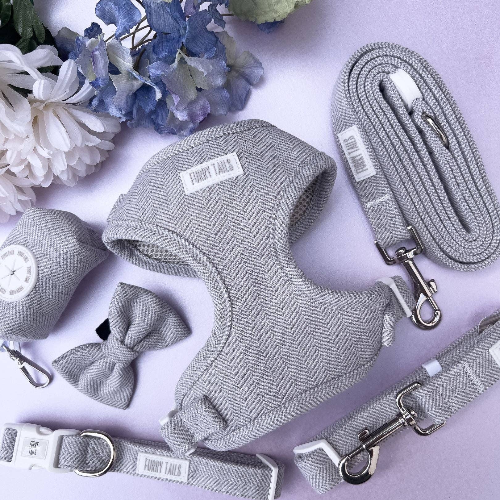 Furry Tails - Wholesale Pet Seat Belt - Dog - Car Seat Belt - Tweed - Pearl2