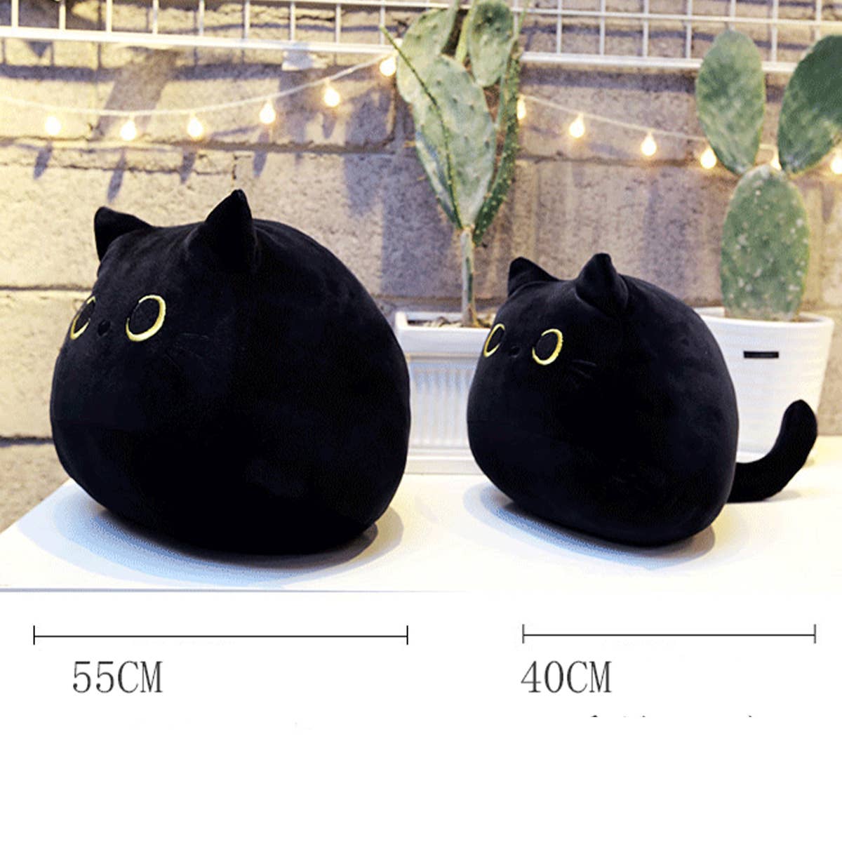 CUTE BLACK CAT PLUSH TOY PILLOW_CWMM0862 for wholesale on Faire7