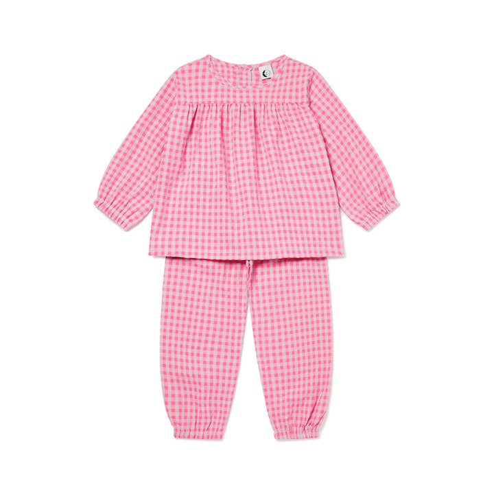 BALLONSET FÜR KINDER | HOT PINK GINGHAM für den Großhandel von Sleepy Doe