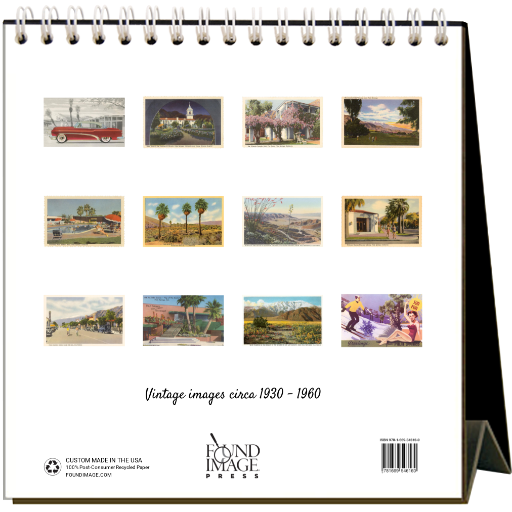 Found Image Press - Vente Calendrier - Calendrier de bureau Palm Springs 20261