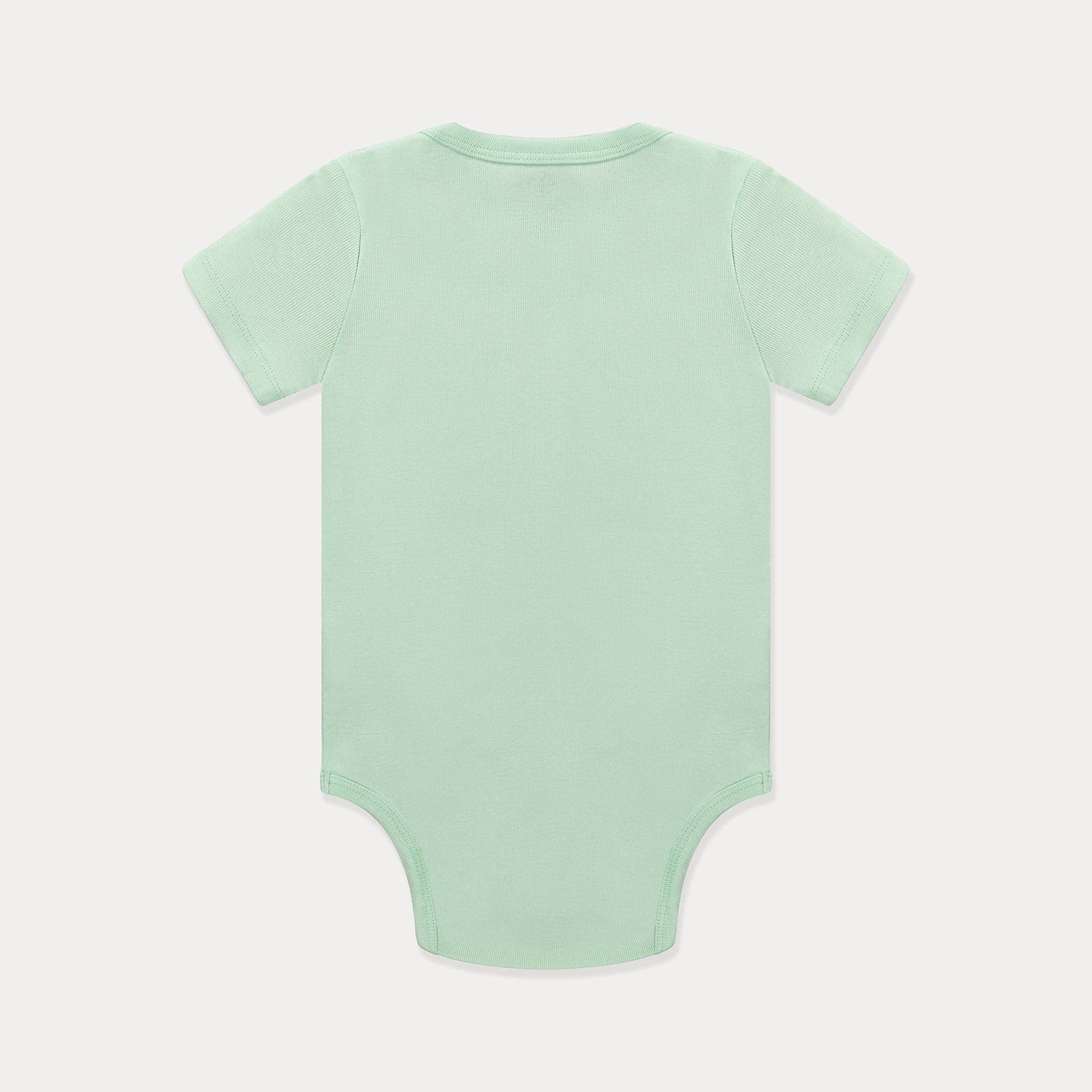 Mini Wardrobes - Wholesale Bodysuit (Non-Footed) - Baby - Infant Bodysuit, Soft Cotton - Rose Violet, Ambrosia Green3