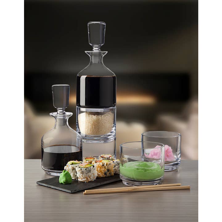 Godinger - Wholesale Decanter - Duet 8.5oz Stacking Decanter set3