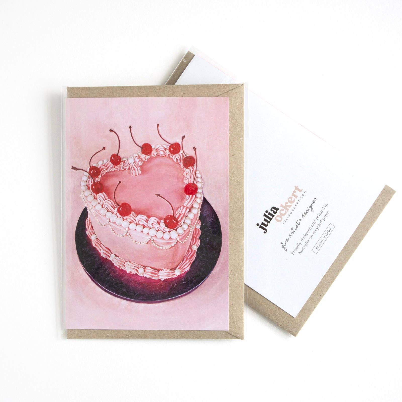 Julia Ockert - Wholesale Birthday card - Pink Princess Cake Greeting Card4