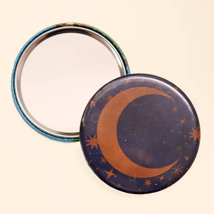 Fawn & Thistle Ltd (US Duties Paid) – wholesale Compact mirror – Celestial Moon Pocket Mirror | Compact | Makeup Mirror4