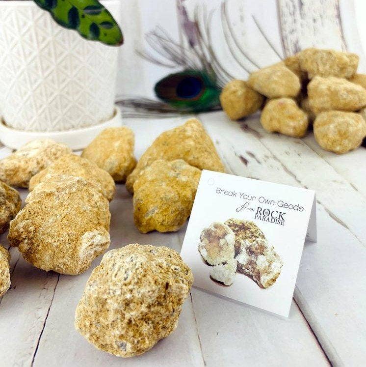 Rock Paradise - Wholesale Spiritual Stone/Crystal - Crystal Party Pack - 10 Break Your Own Geodes1