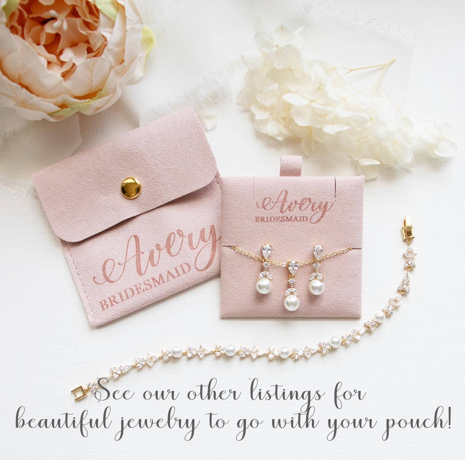 allureweddingjewelry - Wholesale Pouch - Women's - Custom Personalized Jewelry Card Insert and Pouch2