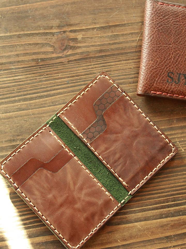 The Double - Leather Wallet for wholesale by Keila Co.