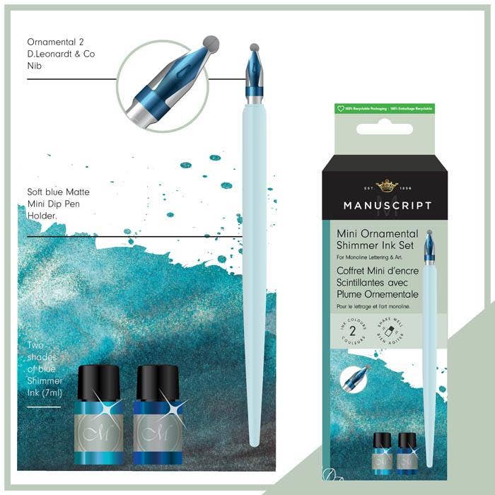 Manuscript – wholesale Pen – Manuscript Mini Ornamental Dip Pen Set1