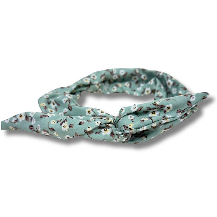 Bandeau Normal "Mint Flower" for wholesale by Hairjewelz by Elle