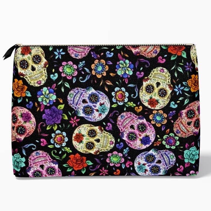 NONA PAPALLONA - Wholesale Toiletry Bag - Women's - Skulls Toiletry Bag