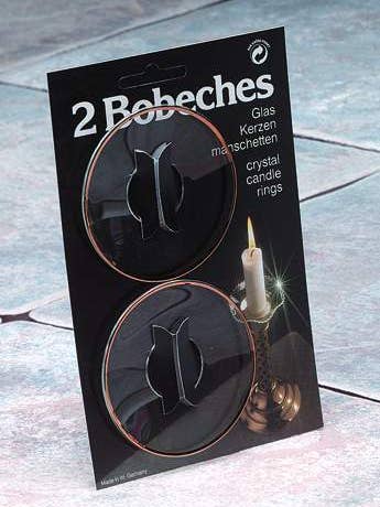 Guldkantet glasbobeche - Æske med 2 par kort for engroshandel hos Biedermann & Sons