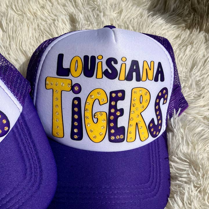 Louisiana tigers trucker hat and other Purchase Wholesale geaux hat. Free Returns & Net 60 Terms on Faire trending on Faire.
