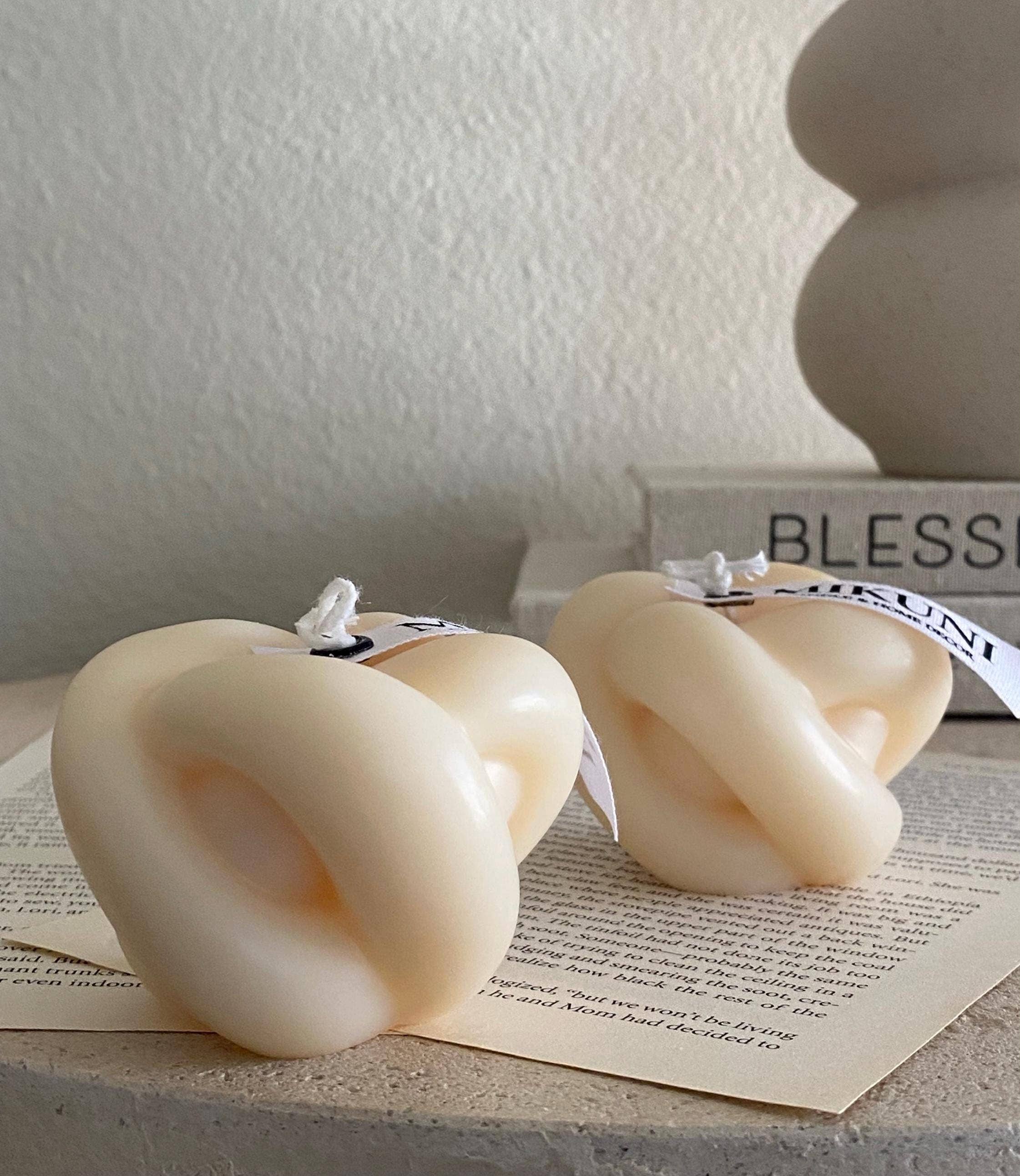 MikuniCandle - Wholesale Novelty Candle - Sculptural Knot Tube Rope Candle for Home Decor1