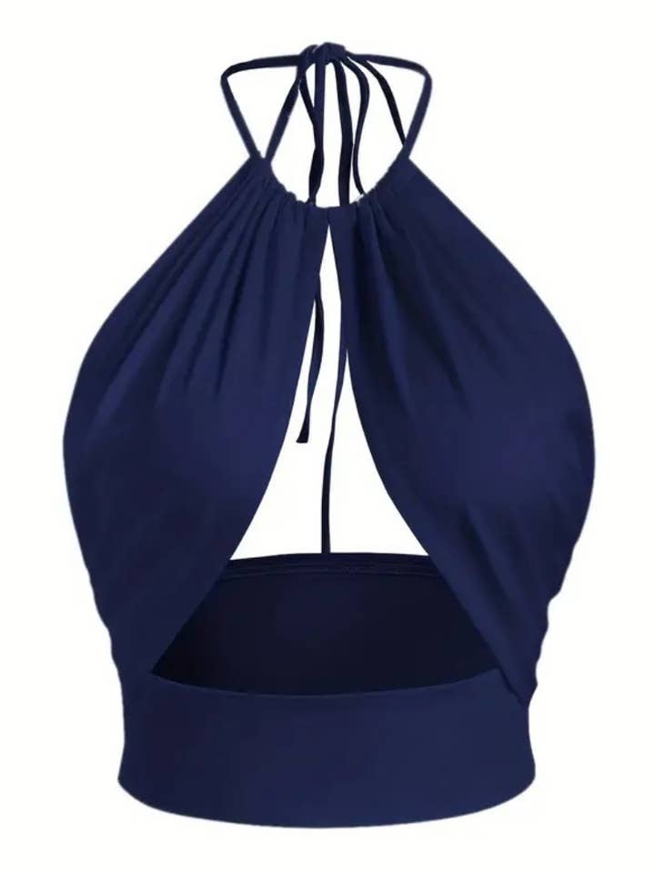 Cutout Halter Crop Top for wholesale by Isabelle LaRue