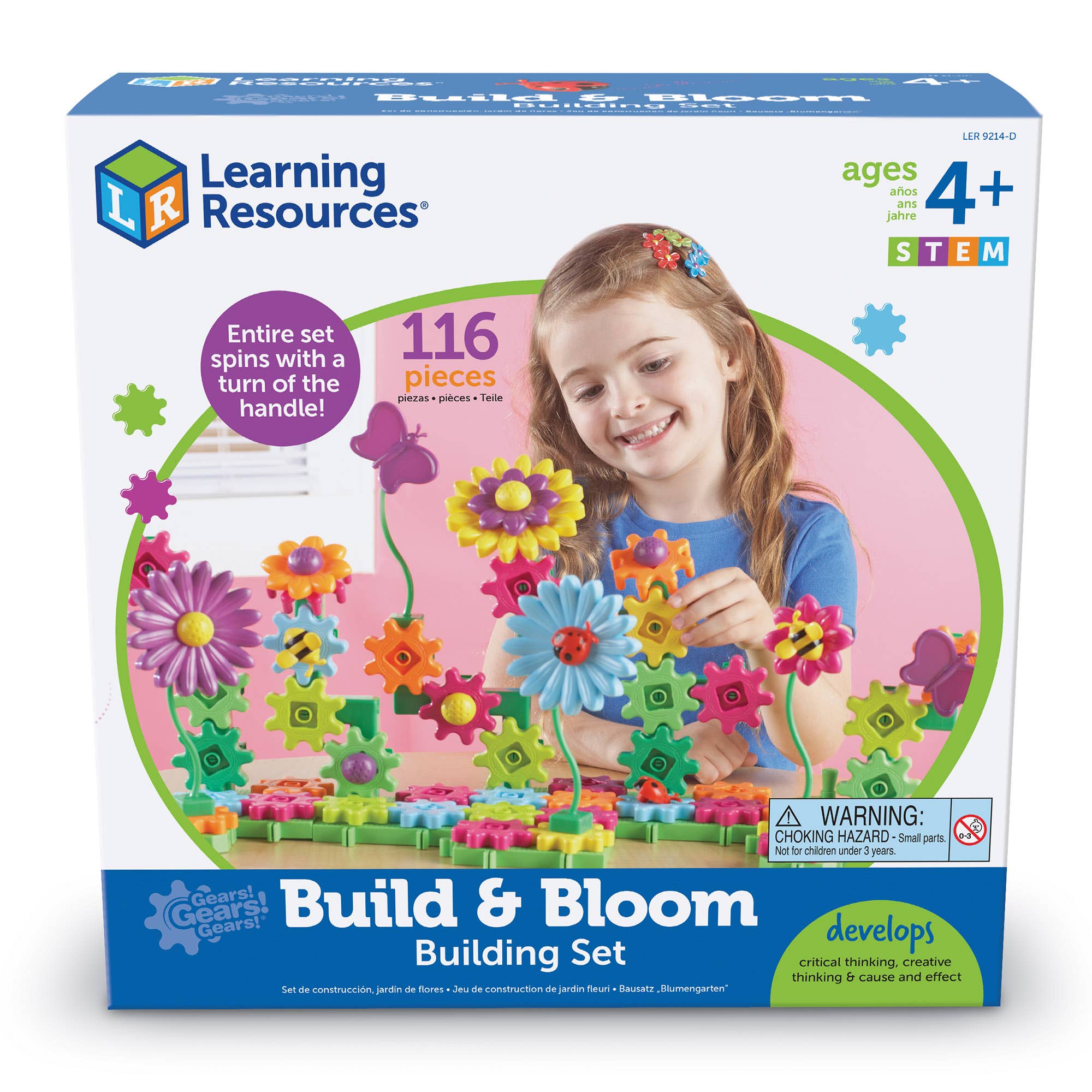 Learning Resources - Wholesale Toy Set - Kids - Gears! Gears! Gears!® Build & Bloom Building Set1