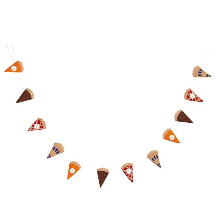 Felt Pie Garland for wholesale by Global Goods Partners